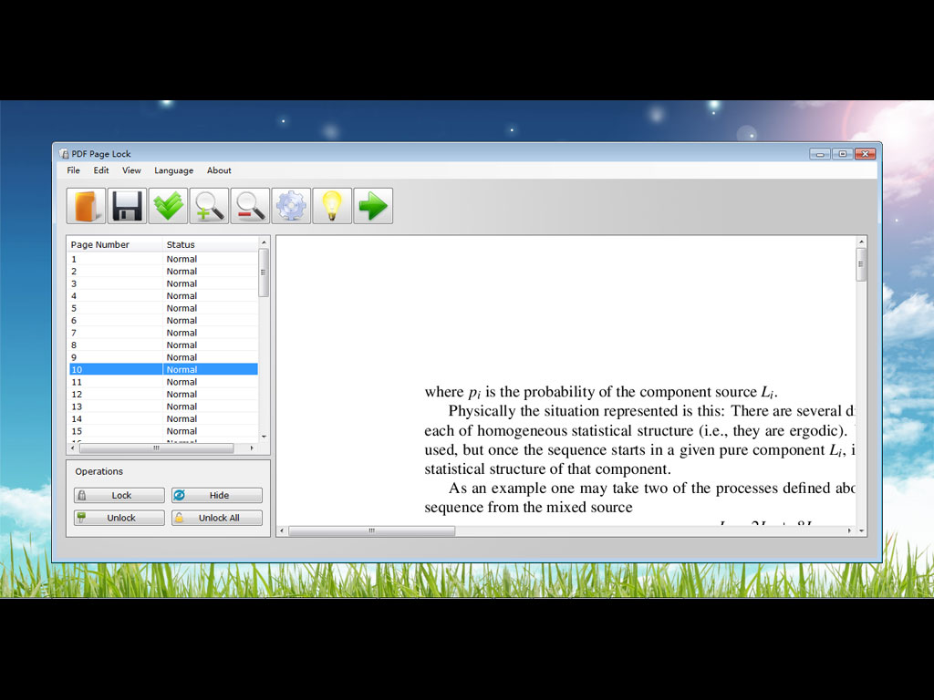 PDF Page Lock screenshot
