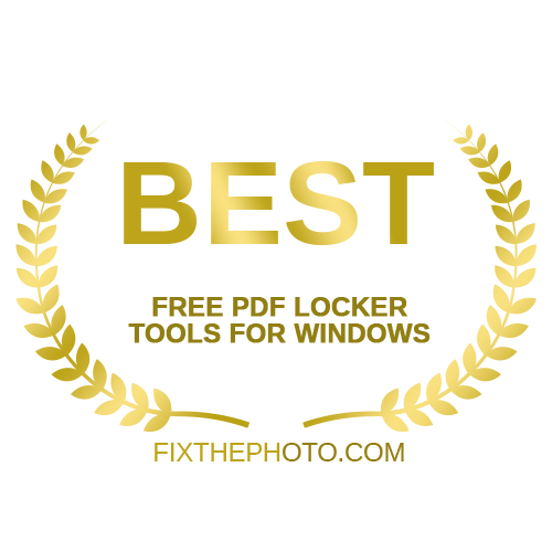 Free PDF Locker Tools for Windows from FixThePhoto